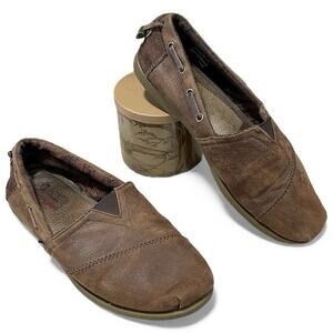 Bobs Skechers Women’s Size 8 Brown Slip On Shoes Flats Espadrille -Boho Comfort
